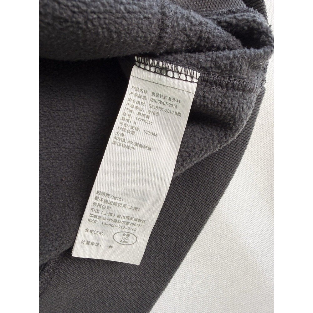 Abercrombie & Fitch Men's M Gray Fleece 1/4 Zip Mock Neck Pullover Logo - Picture 5 of 6